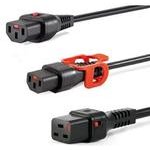 IL13-US1-SVT-3100-366, AC Power Cords 10A C13 US Line plug Locking Plug 366cm