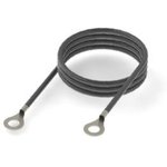 HSC500-6-BLACK, Cable 500mm Black 6mm ring terminal