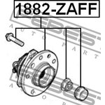 1882ZAFF, Ступица в сборе с подшипником OPEL ASTRA H 04-