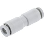 KQ2H04-00A, KQ2 Series Straight Tube-to-Tube Adaptor, Push In 4 mm to Push In 4 ...