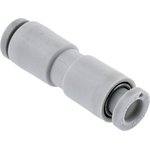 KQ2H04-00A, KQ2 Series Straight Tube-to-Tube Adaptor, Push In 4 mm to Push In 4 ...