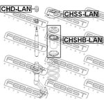 Опора амортизатора CHEVROLET LANOS (T100) 1997-2002 CHSS-LAN