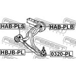 0320PL, Опора шаровая ACURA MDX 07-, HONDA PILOT 09-