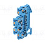 Double level terminal, push-in connection, 0.14-4.0 mm², 22 A, 6 kV, blue, 3210570