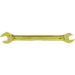 14301, Ключ рожковый, 6 х 7 мм, желтый цинк
