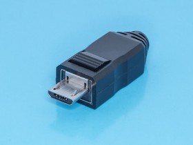 Фото 1/6 USB/Mc-SP, Разъем micro USB, вилка на кабель с корпусом, 5 контактов
