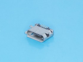 Фото 1/4 USB/Mc-1J/2, Разъем micro USB, гнездо на плату поверхностный монтаж, 5 контактов, тип 2