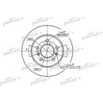 PBD1029, Диск тормозной задн RENAULT: LAGUNA 93-01, LAGUNA Grandtour 95-01 ...