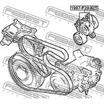 1987-F20-KIT, 1987-F20-KIT_ролик натяжной! к-кт 2шт без мех.натяж.\ BMW ...