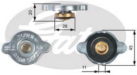 Фото 1/3 Крышка радиатора GATES RC124