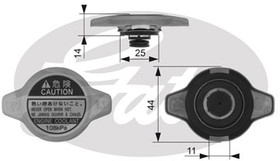 Фото 1/2 RC134, Крышка горловины радиатора TOYOTA/MAZDA/HONDA/SUZUKI