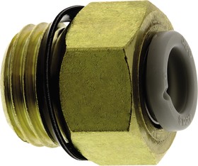 Фото 1/2 KQ2H06-U02A, KQ2 Series Straight Threaded Adaptor, Uni 1/4 Male to Push In 6 mm, Threaded-to-Tube Connection Style