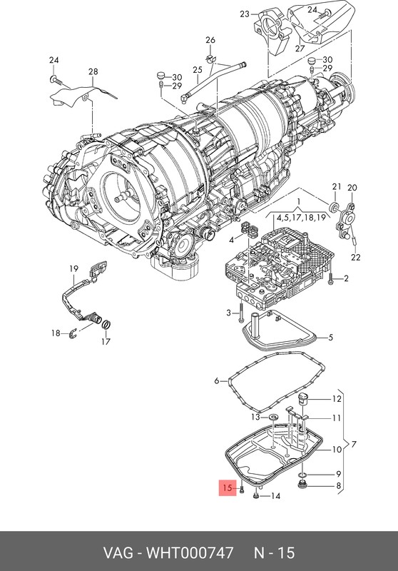 Болт с внутренним шестигранником VAG WHT 000 747 – купить оптом и в розницу