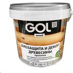 GOL Пропитка защитно-декор. wood AQUA 0,9 кг иней Wd.232.01-0,9 11606024