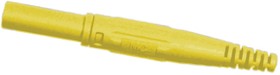 Фото 1/3 4 mm socket, screw connection, 2.5 mm², CAT II, yellow, 66.9155-24