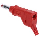 4 mm plug, screw connection, 2.5 mm², CAT II, red, 66.9328-22