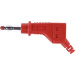 4 mm plug, screw connection, 2.5 mm², CAT II, red, 66.9328-22