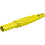 4 mm plug, screw connection, 2.5 mm², CAT III, yellow, 66.9196-24