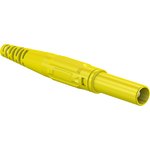 4 mm plug, screw connection, 2.5 mm², CAT III, yellow, 66.9196-24