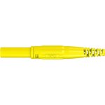 4 mm plug, screw connection, 2.5 mm², CAT III, yellow, 66.9196-24