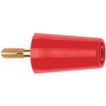 24.0160-22, Red, Male to Female Test Connector Adapter With Brass contacts and ...