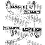 MZM-018, Подушка двигателя правая (гидравлическая)