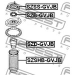 Опора переднего амортизатора Suzuki Grand Vitara Jb416x FEBEST SZSS-GVJB