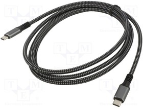 CU520M-2.0, Cable; Thunderbolt 3,Thunderbolt 4,USB 4.0; nickel plated; 2m