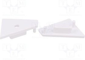 A4970001, Заглушка для профилей LED; белый; ABS; GEN2,с отверстием