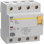 Выключатель дифференциального тока (УЗО) 4п 40А 300мА 6кА тип AC ВД3-63 KARAT ...