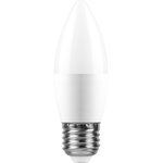 38112, Лампа светодиодная LED 13вт E27 дневной матовая свеча