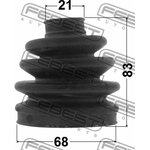 2117-CBK, Пыльник шрус наружный комплект 68x83x21