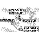 2120CB8FR, Опора шаровая FORD FOCUS III CB8 11-