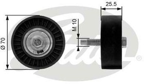 T36199, T36199_ролик обводной ремня НО!\ Ford Focus/Mondeo 1.6/1.8/2.0 16V 98-01