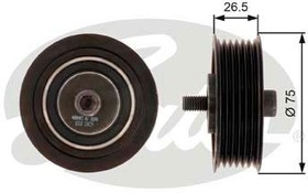 T36262, Ролик натяжной приводного ремня VW EOS 08-, GOLF PLUS 06-, GOLF V 05-, GOLF VI 08-, POLO 10-, SHARAN 10-, TOURAN 06-, AUDI A1 11-, S