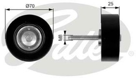 Фото 1/3 T36263, Ролик приводного ремня Mazda 6 (GG, GH) 02- (L5VE, LFVE, L3VDT, L3VE, L5VE, L8DE) обводной Gates