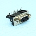 DRB- 9FB (DS1037-01 09F), Розетка 9 pin на плату 9.4мм