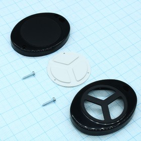 Фото 1/2 G1402-3B, (55х43х13.4мм), Корпус пластиковый для брелока, 3 кнопки, черный, год 2020