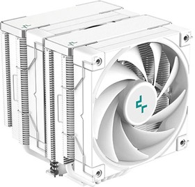 Фото 1/7 Кулер для процессора DEEPCOOL AK620 WH LGA20XX/1700/ 1200/115X/AM5/AM4 (8шт/кор, TDP 260W, PWM, DUAL Fan 120mm, 6 тепл. трубок, белый) RET