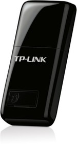 Фото 1/10 Сетевой адаптер TP-Link TL-WN823N, N300 Мини Wi-Fi USB адаптер, до 300 Мбит/с на 2,4 ГГц, USB 2.0, кнопка WPS