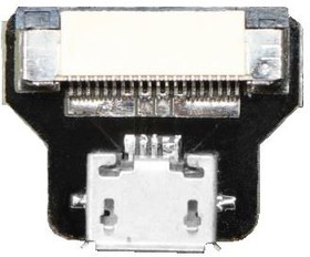 Фото 1/2 4107, Adafruit Accessories DIY USB Cable Parts - Straight Micro B Jack