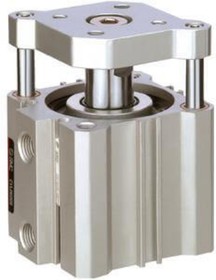 CDQMB40TF-40, Pneumatic Guided Cylinder - 40mm Bore, 40mm Stroke, CQM Series, Double Acting