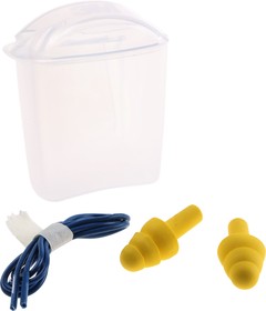Фото 1/2 UF-01-020, Ultrafit Series Blue, Yellow Reusable Corded Ear Plugs, 29dB Rated, 1 Pairs