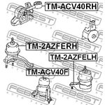 Опора двигателя TM-2AZFELH