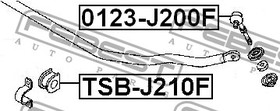 Фото 1/5 TSB-J210F, TSB-J210F_втулка стабилизатора переднего! d21\ Toyota Rush, Daihatsu Terios 06