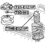 TSS-EXZ10F, Опора амортизационной стойки | перед прав/лев |