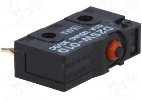 D2SW-01D, Микропереключатель SNAP ACTION; без рычага; SPDT; 0,1A/125ВAC