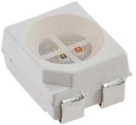 SMTL4-BC, Standard LEDs - SMD LED, SMD, PLCC4, Red/Green, 640nm/570nm, 36mcd/40mcd, Water Clear Lens, 120 Deg Viewing Angle.