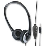 PSG03400, On-Ear Headphones with Volume Control 6m Lead