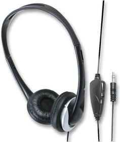 PSG03400, On-Ear Headphones with Volume Control 6m Lead